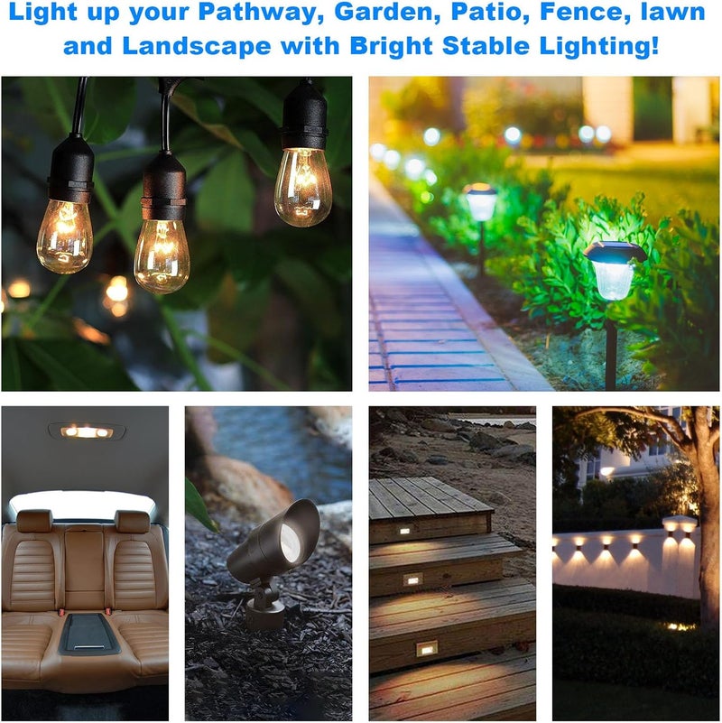 Kscjdg 7W 12V Landscape Light Bulbs -T5 Low Voltage Light Bulb for Garden Light Bulbs Deck Light Bulbs Yard Light Bulbs Low Voltage Landscape Light Bulbs -20 Pack - Image 3